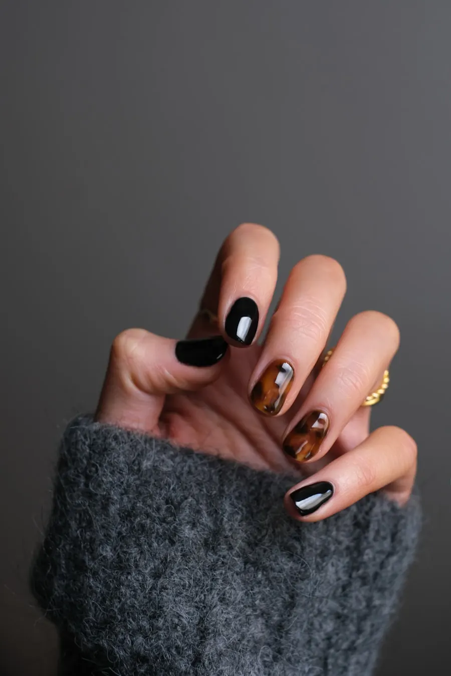 Finished nail art photographed for a service menu